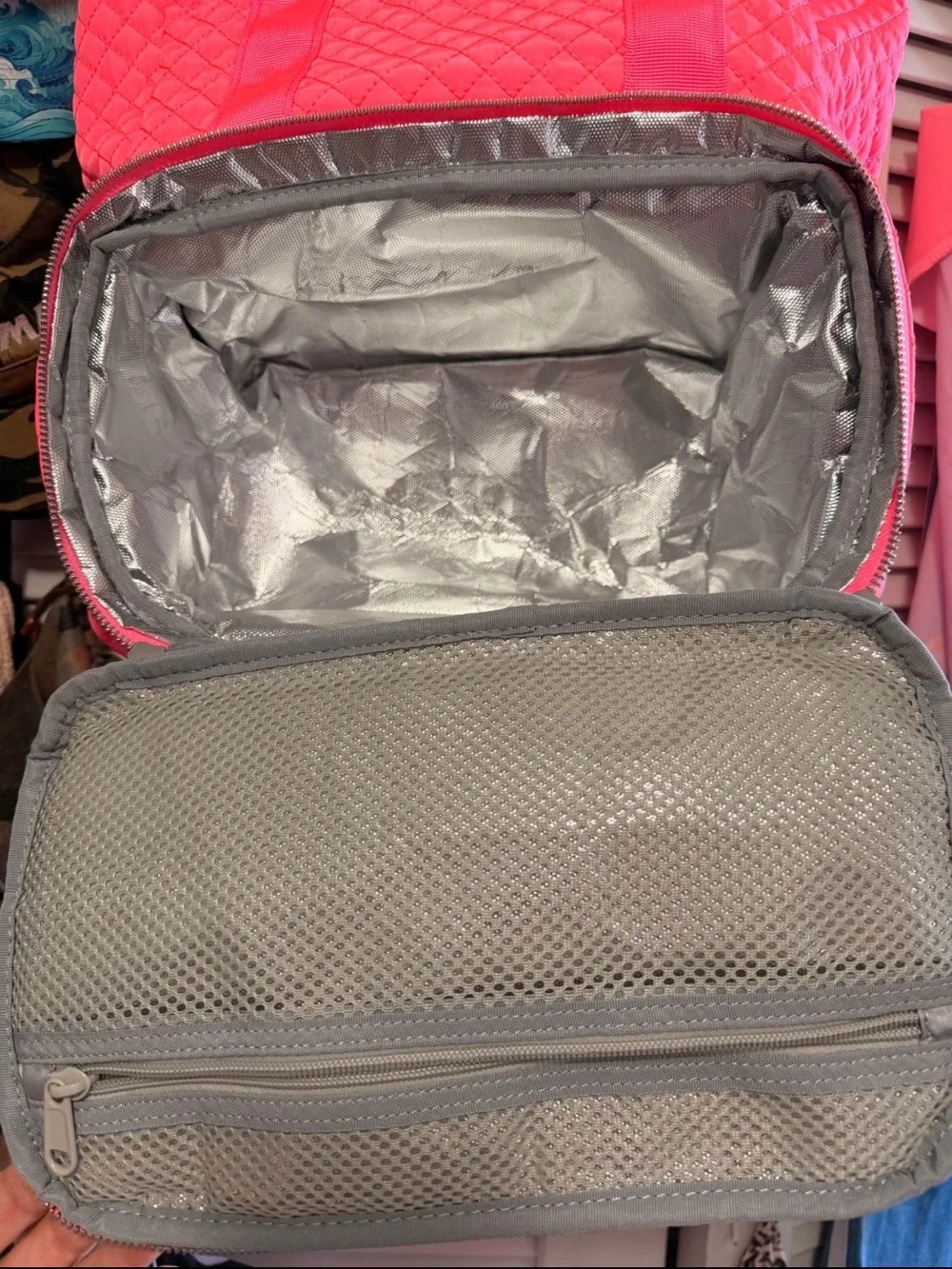 taskeACTIVE Quilted Coral Pink Women's Backpack with Front Access Pocket